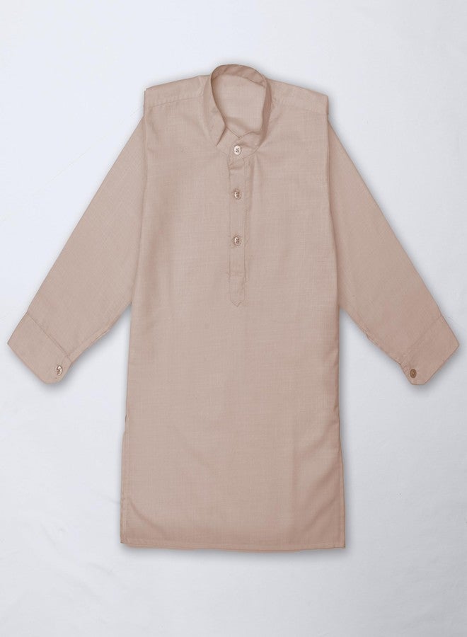 Kidbea® Boys Kurta Pajama with Designer Nehru Jacket | Festive & Ethnic Wear Set for Kids (Pink, 1-2 Years) - Image 5