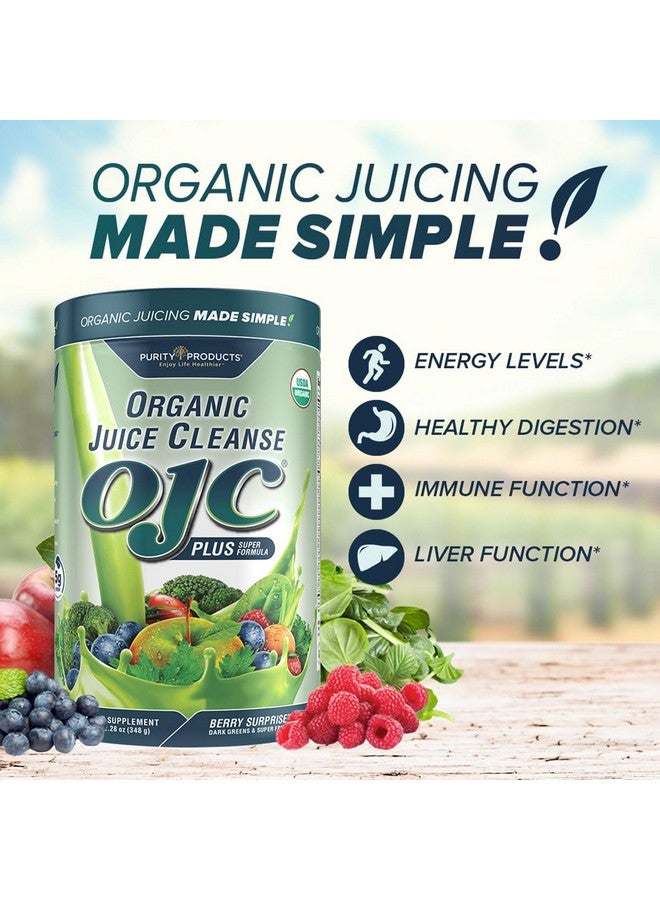 Purity Products Certified Organic Juice Cleanse OJC Plus Berry Surprise - Purity Products - 30+ Organic Veggies and Fruits - 5 Grams of Fiber - Promotes Energy and Digestive Function - 12.28 oz - 348 g - 30 Servings - Image 2