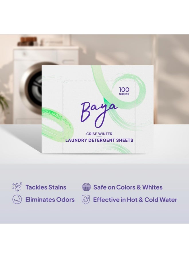 Baya Crisp Winter Laundry Detergent Sheets 100 Sheets - Image 5