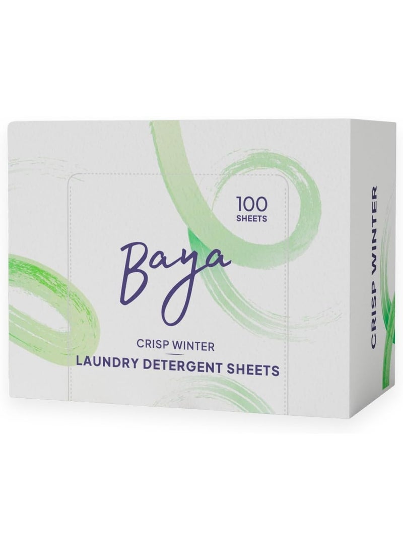 Baya Crisp Winter Laundry Detergent Sheets 100 Sheets - Image 1