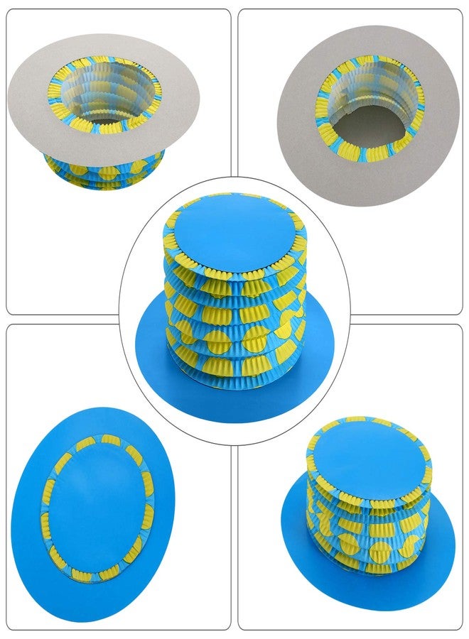 جوفيتيك مجموعة JOVITEC من 8 قطع، قبعات حفلة شاي "صانع القبعات المجنون" مقاس 11.6 بوصة، مصنوعة من ورق مقوى قابل للطي، مثالية لتزيين حفلات الأزياء التنكرية. - Image 4