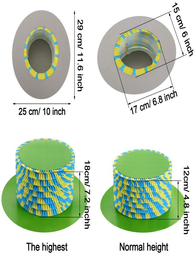 جوفيتيك مجموعة JOVITEC من 8 قطع، قبعات حفلة شاي "صانع القبعات المجنون" مقاس 11.6 بوصة، مصنوعة من ورق مقوى قابل للطي، مثالية لتزيين حفلات الأزياء التنكرية. - Image 3
