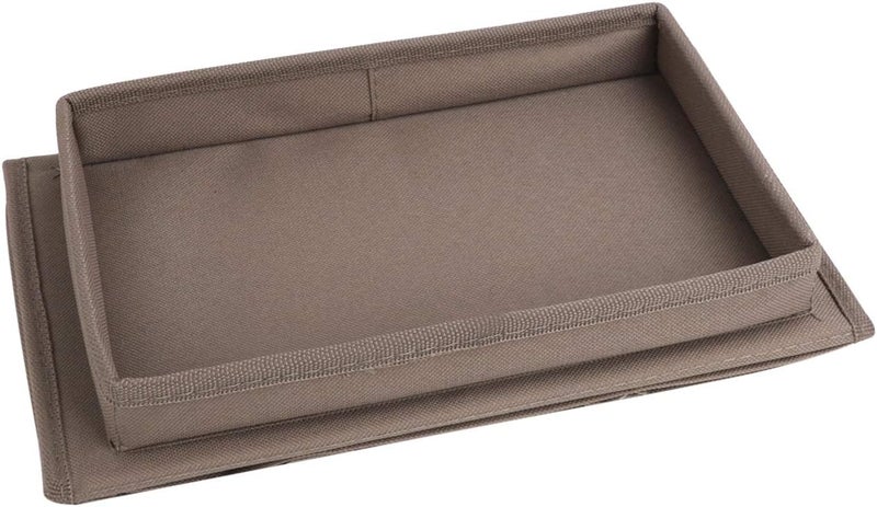 Holiberty Sofa Armrest Organizer with Cup Holder Tray Chair Arm TV Remote Holder for Recliner Couch Armchair Caddy Bedside Storage Pockets Bag for Cellphone Tablet Book Magazines Drinks Holder Pouch - Image 5