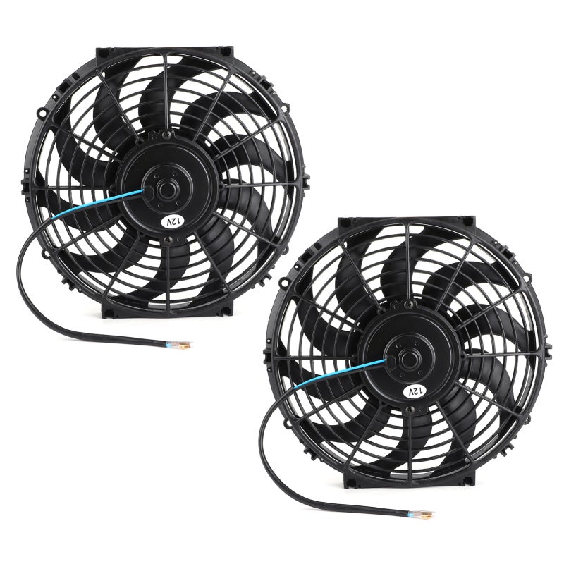 Electric Cooling Fan 12in 10-Blade Universal Car Radiator Cooling Fan - Push-Pull Design Safe Plastic - for Engine Cooling Systems - Image 5