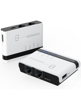 خادم طباعة لاسلكي مزود بمنفذين USB 2.0 وWiFi مع شبكة LAN بسرعة 100 ميجابت في الثانية وجسر سلكي وأوضاع مستقلة لاسلكية متوافقة مع أنظمة التشغيل Windows 10 و8 و7 وXP وMac OS وجميع الطابعات التي تدعم RAW - pzsku/ZD4F547E47607D8FD6DCEZ/45/_/1709692502/8c65b34a-f533-46e9-9dd5-7bf750d749e8