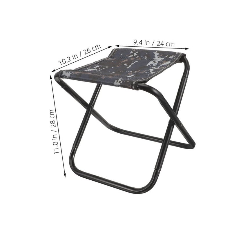 Camouflage Portable Folding Camping Stool Lightweight Collapsible For Outdoor Hiking Fishing - Image 4