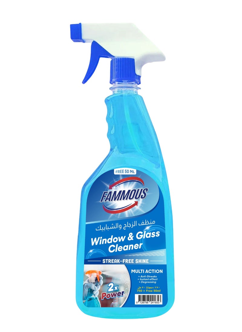 FAMOUS - Fammous Shine Glass Cleaner Spray Trigger for window 800ML - Image 1