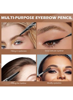 Microblading Eyebrow Pen, 2-In-1 Dual-Ended Waterproof Eyebrow Pencil With 4-Fork-Tip & Ultra-Precise Tip, And An Angled Eyebrow Brush, Eye Brow Pencils For Women -Dark Brown - pzsku/ZD4F568352CA34425F315Z/45/_/1734437907/eb83885f-779c-424e-b04a-5554cb86d83d