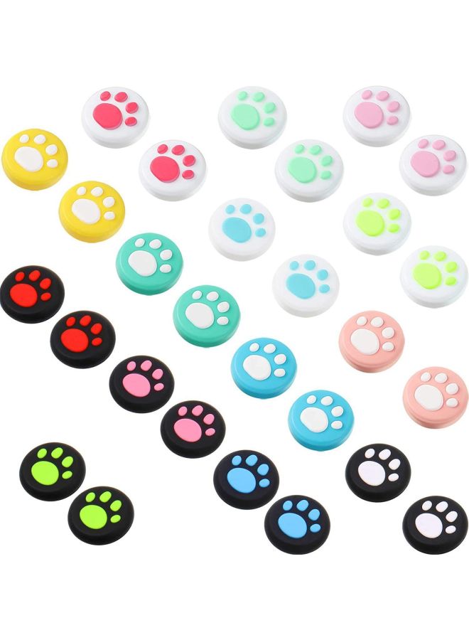 Handheld Machine Ck Cat Claw Ste Silicone Cap 1 Collection Switch Universal Oled Nintendo E Protective Case 112amdNS-Product Color:Green Background And White Claws 【4 Pack】 Remote Sensory Cap-oled/n - Image 5