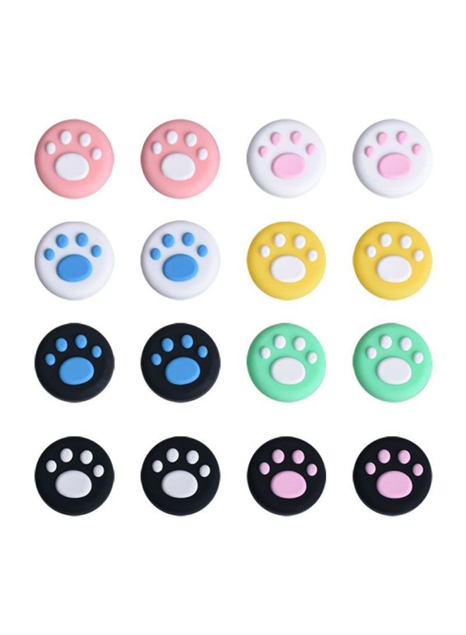 Handheld Machine Ck Cat Claw Ste Silicone Cap 1 Collection Switch Universal Oled Nintendo E Protective Case 112amdNS-Product Color:Green Background And White Claws 【4 Pack】 Remote Sensory Cap-oled/n - Image 4
