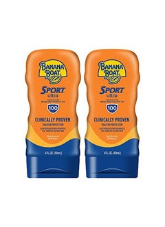 Banana Boat Sport Ultra Spf 100 Sunscreen Lotion 4Oz ; Banana Boat Sunscreen Lotion Spf 100 Banana Boat Sunscreen Spf 100 Lotion High Spf Sunscreen Pack Spf 100 4Oz Each Twin Pack
