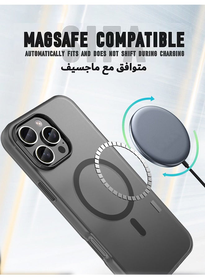 Depend iPhone 16 Pro Max Case, Magnetic [Compatible With Magsafe] Frosted Case Cover, [Anti-Drop Shockproof] [No Yellowing] Back Cover, Slim Skin Feel Case For iPhone 16 Pro Max, Matte Black - Image 5