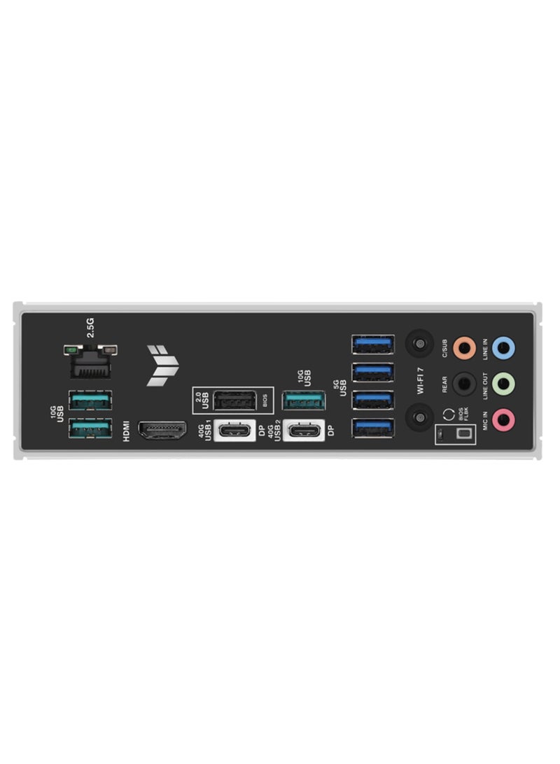 ASUS TUF Gaming X870-Plus Wi-Fi ATX Motherboard, X870 Chipset, AM5 Socket, 4*DIMM DDR5 192GB Max Memory, 4*M.2, 1*PCIe 5.0*16, 1*2.5Gb Ethernet & Wi-Fi 7, Bluetooth v5.4, 1*HDMI, Dual USB4, Exclusive AI Technologies, Overclocking Technologies | 90MB1IU0-M0EAY0 Black - Image 3