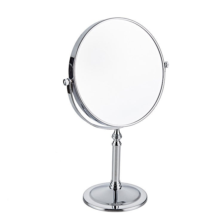 El Desktop Cosmetic Mirror European-Style Double-Sided Dressing Mirror Portable Princess Mirror Bathroom Cosmetic Mirror 3 Times Magnification - Image 4