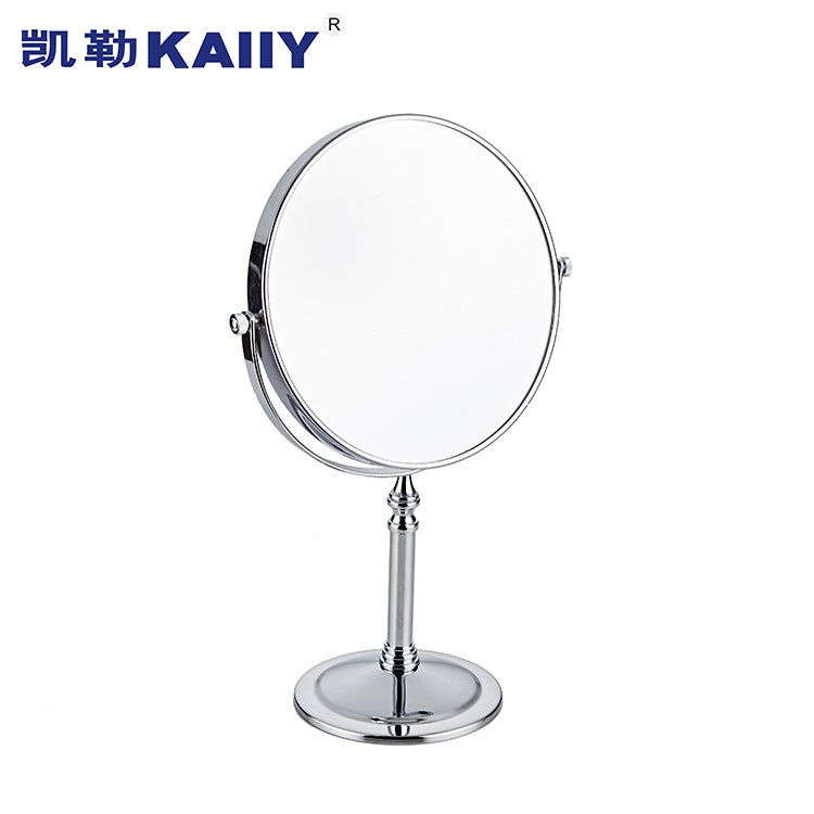 El Desktop Cosmetic Mirror European-Style Double-Sided Dressing Mirror Portable Princess Mirror Bathroom Cosmetic Mirror 3 Times Magnification - Image 2