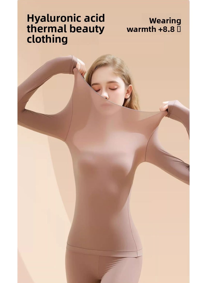 ماك جاباجز Women's large round neck long sleeve close-fitting moisturizing base - Image 4