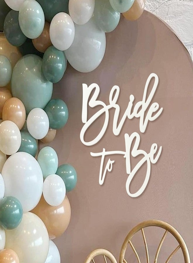 MASTRON Bride to Be Sign - White Felt Letters Bridal Shower Sign for Backdrop Bride to Be Sign Letters for Balloon Arch Photo Props Bachelorette Engagement Wedding - Image 1