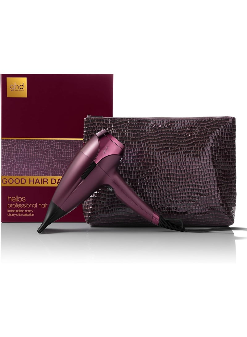 ghd Helios Hair Dryer ― 1875w Professional Blow Dryer | Limited Edition in Cherry Chic | Longer Life + Brushless Motor Lightweight Hair Dryer for Salon-Worthy Blowout - Image 1