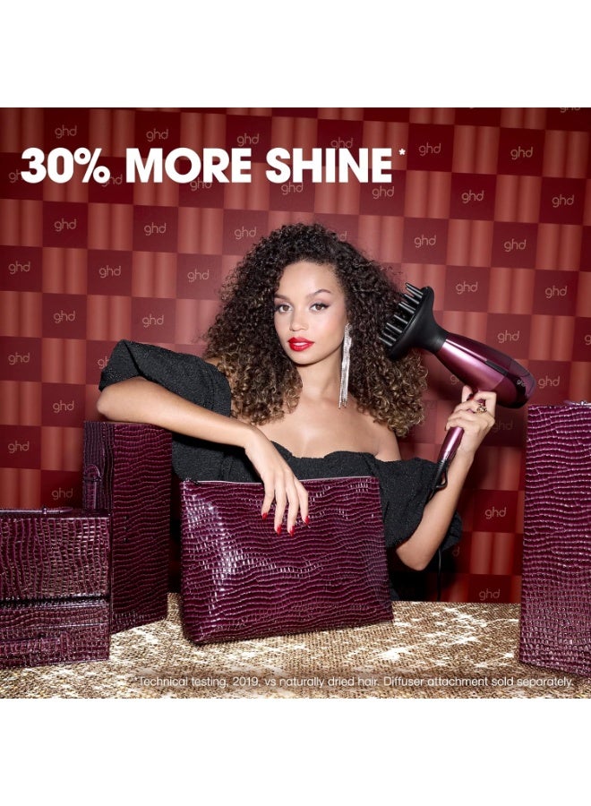 ghd Helios Hair Dryer ― 1875w Professional Blow Dryer | Limited Edition in Cherry Chic | Longer Life + Brushless Motor Lightweight Hair Dryer for Salon-Worthy Blowout - Image 3