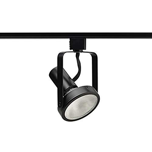 Juno Lighting R533-BL Track Light, Line Voltage 75W Max Open Back Track Fixture - Black - Image 1
