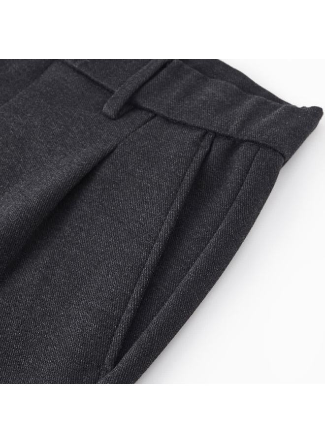 FIRS Shanshan Casual Pants Men Autumn New Warm Straight-leg Trousers For Middle-aged And Elderly Fathers - Image 5