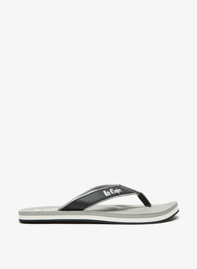 لي كوبر Men's Logo Print Flip Flops