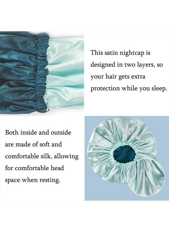 Edoneery - Satin Silk Hair Bonnet for Sleeping for Women, Natural Hair - Image 1