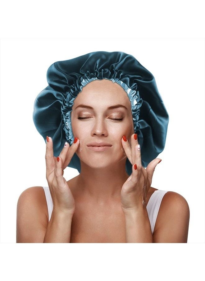 Edoneery - Satin Silk Hair Bonnet for Sleeping for Women, Natural Hair - Image 1