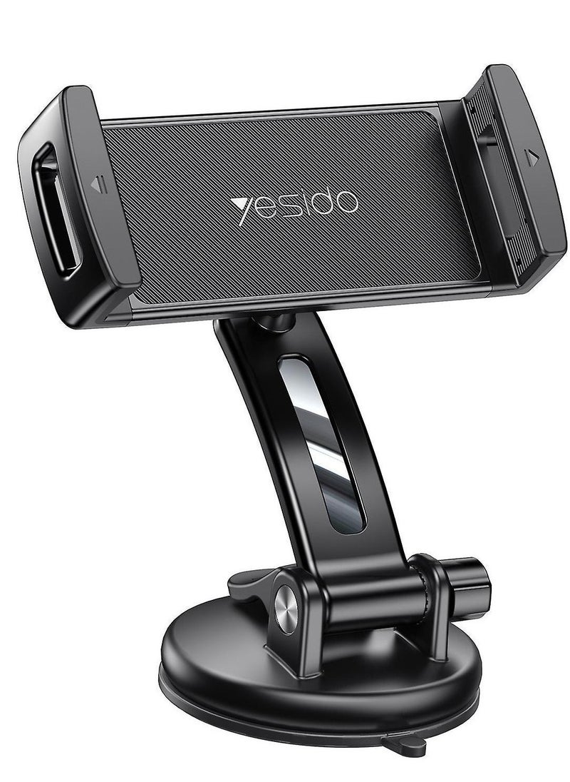 يسيدو حامل سيارة Yesido C171 آمن وقابل للتعديل مزود بكوب شفط، مناسب للهواتف والأجهزة اللوحية، يُثبت على لوحة القيادة - Image 3