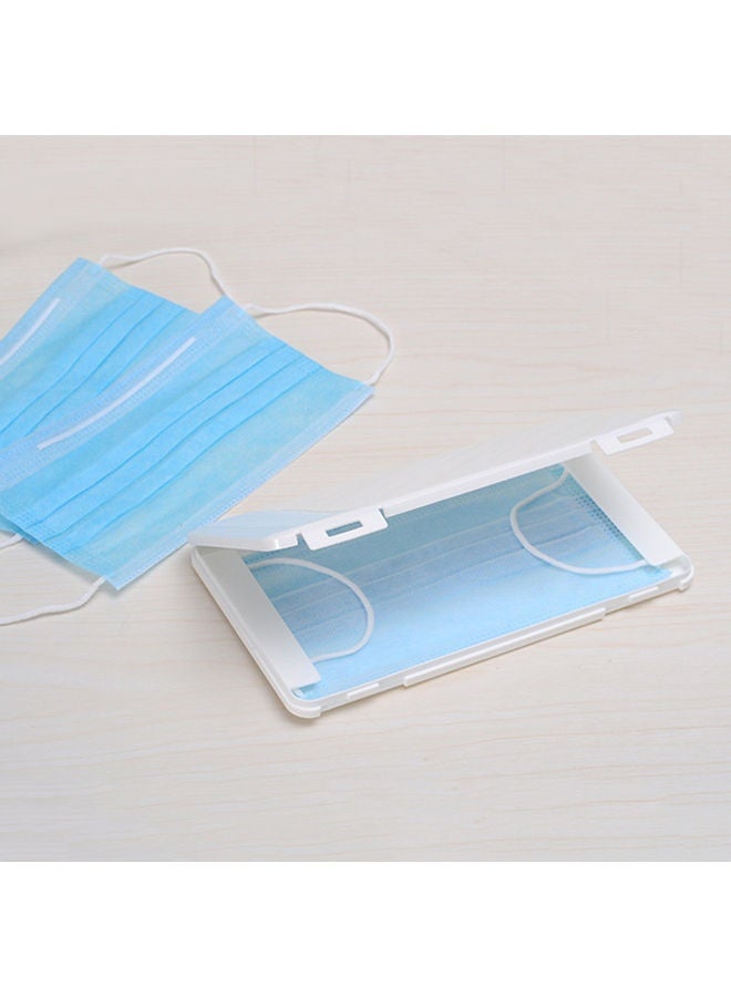 Portable Face Mask Storage Case with 2-Piece Disposable Protective Face Masks Set - Image 1