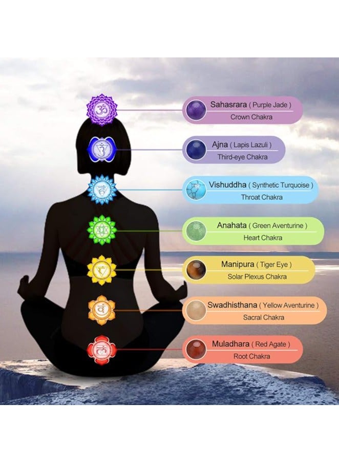 MIRFA 7 Chakras Healing Crystals Bracelet  - Image 4