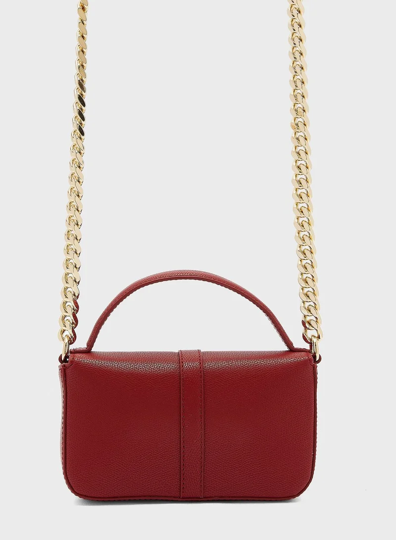 TOMMY HILFIGER Plush Chain Detailed Crossbody Bag