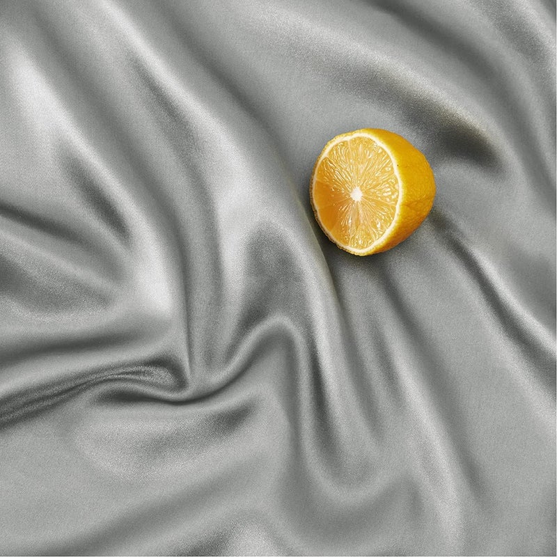 MahMir ® Silk Satin Pillowcase for Hair and Skin Queen - Silver Grey Silk Pillowcase 2 Pack 76L x 51W CM - Satin Pillow Cases Set of 2 with Envelope Closure (Silver Grey) - Image 4