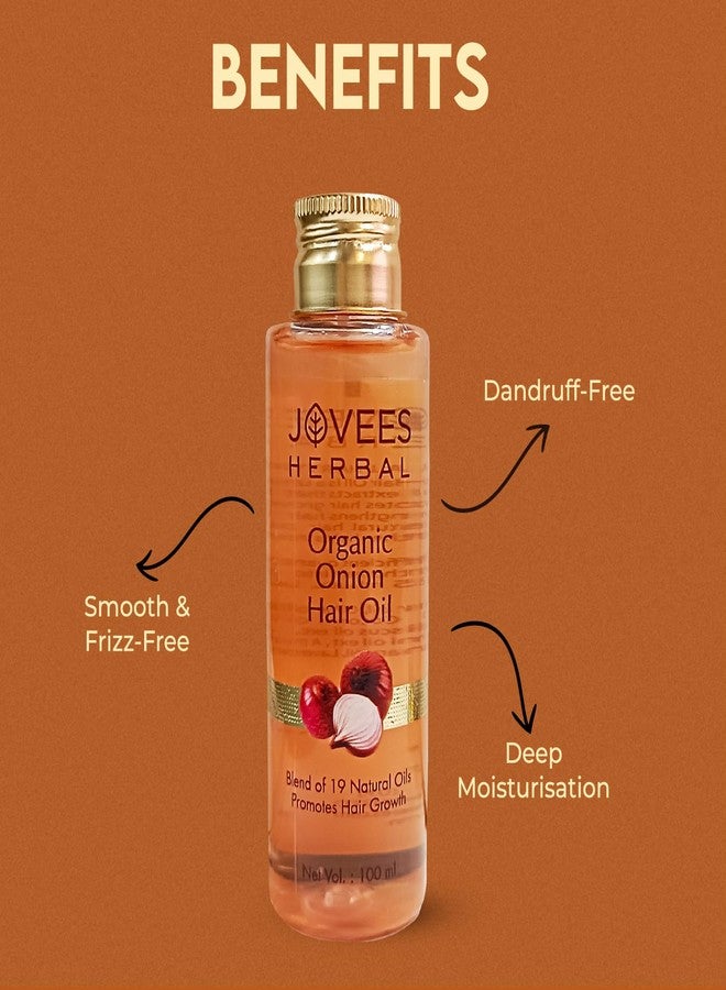 JOVEES HERBAL Organic Onion Hair Oil- 100ml - Image 4