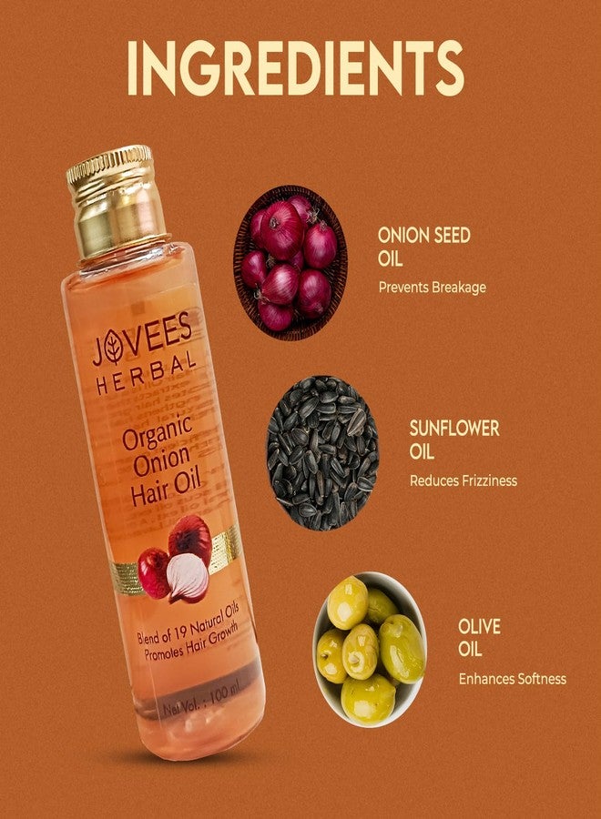 JOVEES HERBAL Organic Onion Hair Oil- 100ml - Image 5