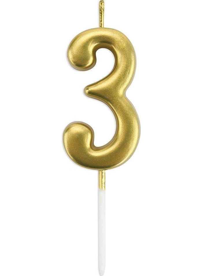 Accessory Small Size 3 Number Candle