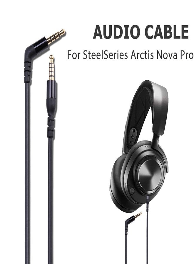 Knomix سلك بديل من Knomix متوافق مع سماعة الرأس السلكية SteelSeries Arctis Nova Pro (3.5 ملم إلى 3.5 ملم) - Image 3