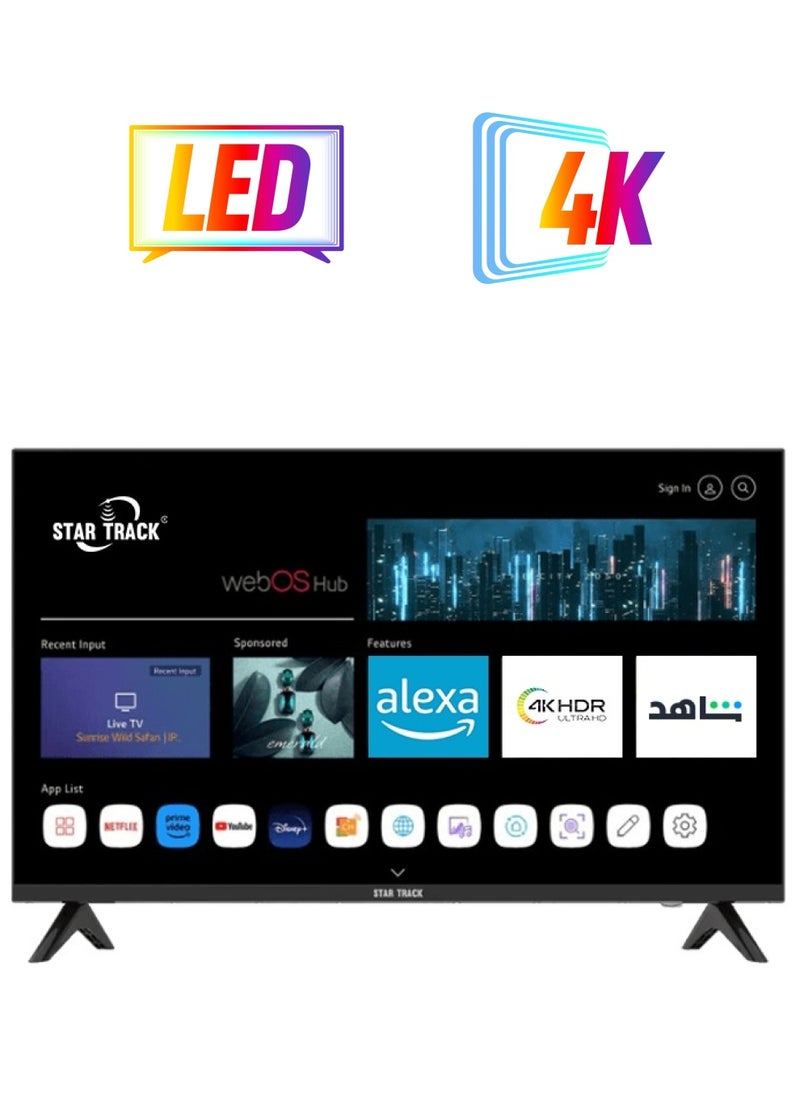 STAR TRACK 100-inch 4K UHD WebOS Smart LED TV - Powered by AI, with Netflix, YouTube, and Voice Control  - Image 1