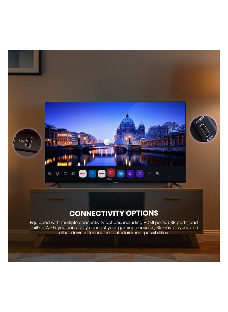 STAR TRACK - 100-inch 4K UHD WebOS Smart LED TV - Powered by AI, with Netflix, YouTube, and Voice Control - Image 1