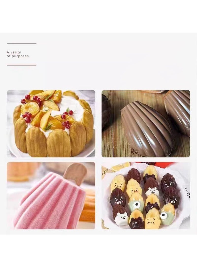 20 تجويف ميني مادلين صينية شل شكل كعكة قالب البسكويت البسكويت تحميص صينية يدوية صابون قالب أدوات المطبخ الطوب اللون - Image 5