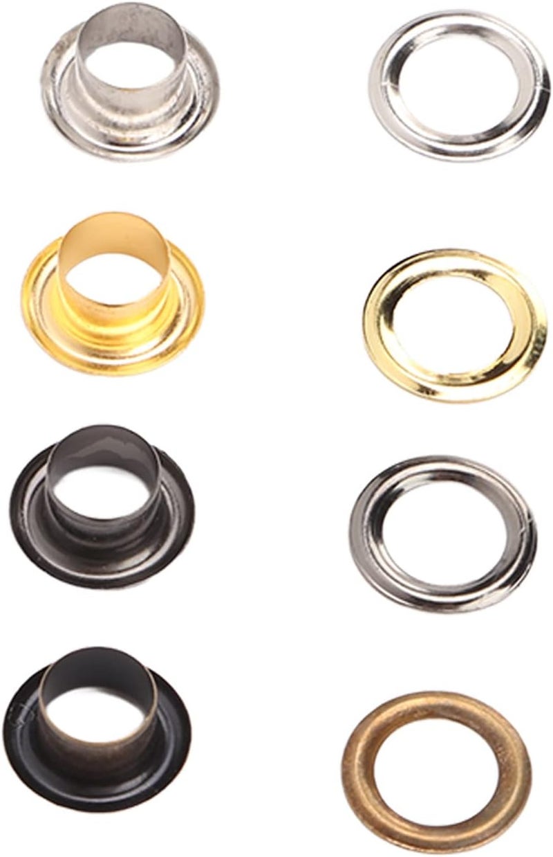Grommet Tool Kit, Metal Grommet Kit with Easy Installation Tools and Colorful Electroplated Grommets for Shoes Bags Clothing Leather Crafts - Image 4