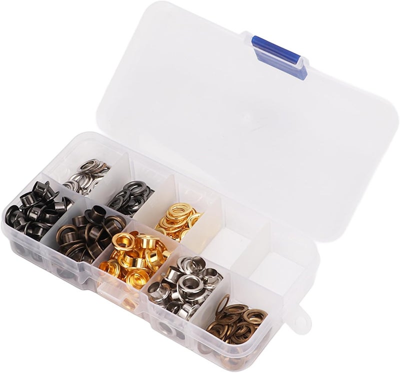 Grommet Tool Kit, Metal Grommet Kit with Easy Installation Tools and Colorful Electroplated Grommets for Shoes Bags Clothing Leather Crafts - Image 3
