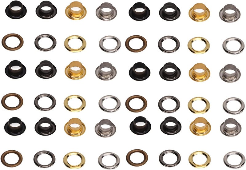 Grommet Tool Kit, Metal Grommet Kit with Easy Installation Tools and Colorful Electroplated Grommets for Shoes Bags Clothing Leather Crafts - Image 5