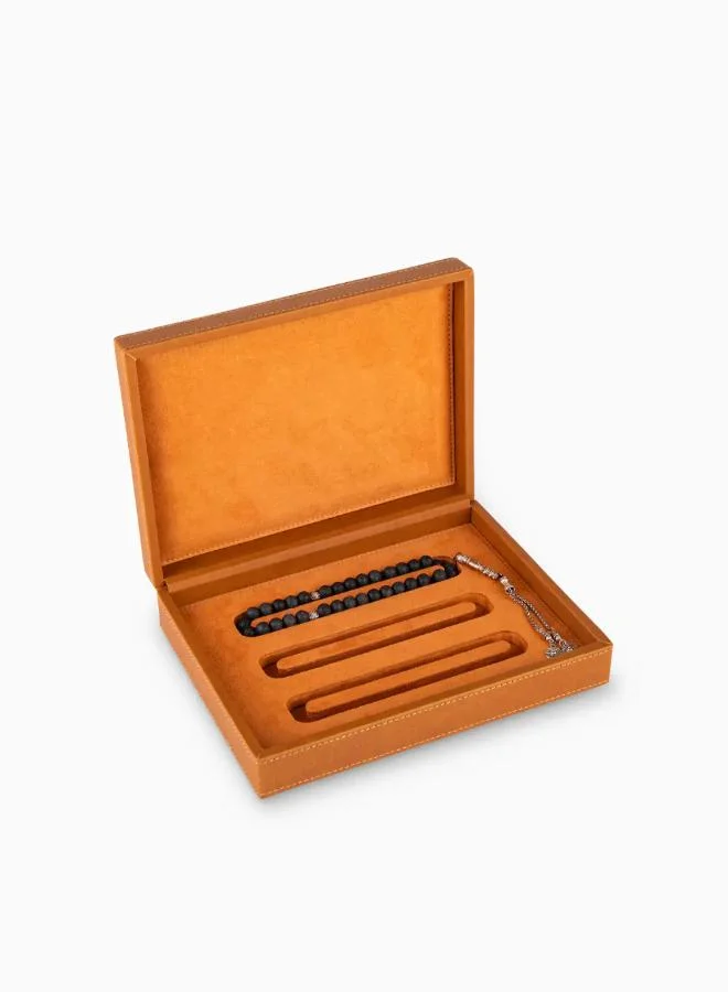 Silsal Sahara Leather Beads Box