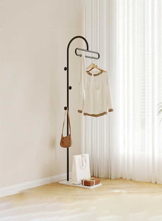رَوَائِد علاقة معاطف قائمة بذاتها بقاعدة من لوح رخامي، رف ملابس معدني قوي وثابت للملابس والقبعات والحقائب، شماعة واقفة للممر، غرفة النوم، الممرات، الحمام وغرفة المعيشة - Image 1
