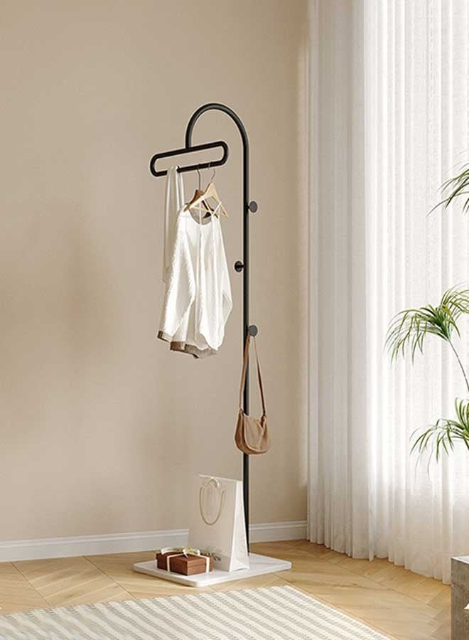رَوَائِد علاقة معاطف قائمة بذاتها بقاعدة من لوح رخامي، رف ملابس معدني قوي وثابت للملابس والقبعات والحقائب، شماعة واقفة للممر، غرفة النوم، الممرات، الحمام وغرفة المعيشة - Image 2