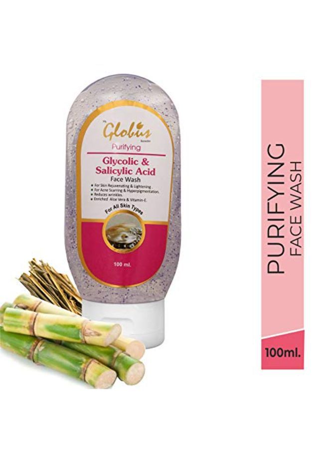 Globus Remedies Globus Pimple Clear Face Wash With Glycolic & Salicyclic Acid - 100 Ml (Pack Of 5) - Image 3