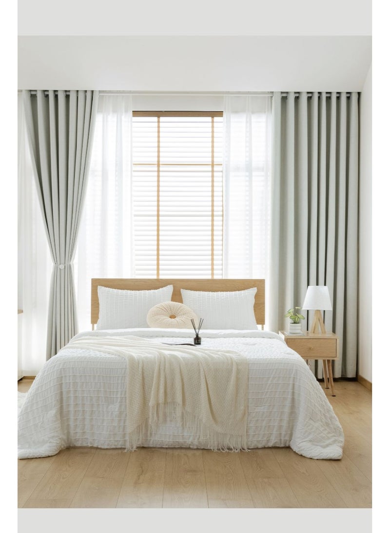 QBAID Blackout Curtain 1 Panel – Multiple Sizes & Colors – Grommets / Hooks / Back Tab – Light Reducing Window Curtain for Privacy - Image 2