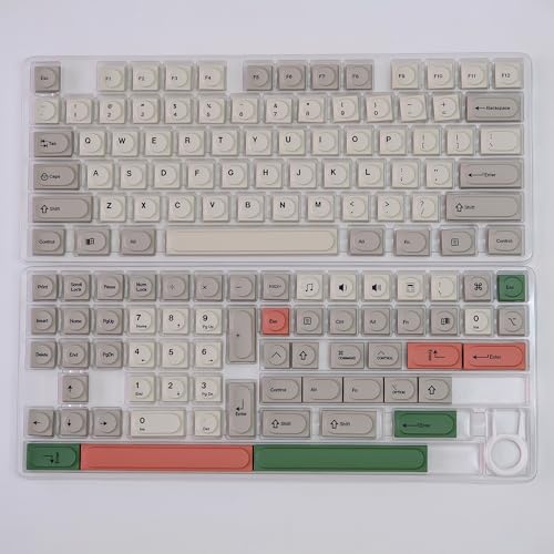 YMKPVR KBDiy 9009 Doys Keycaps Low Profile Dye-Sublimation PBT Retro Custom Keyboard Keycap,138 Keys Cap Set for Cherry Gateron MX Switches Mechanical Keyboards - Image 2