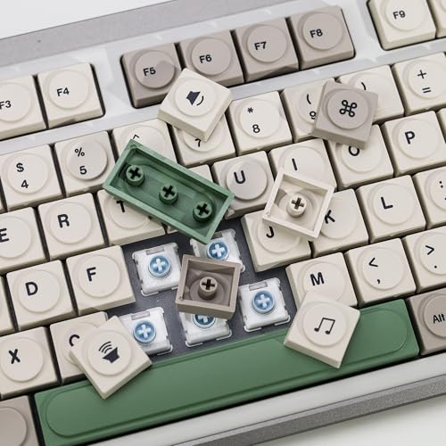 YMKPVR KBDiy 9009 Doys Keycaps Low Profile Dye-Sublimation PBT Retro Custom Keyboard Keycap,138 Keys Cap Set for Cherry Gateron MX Switches Mechanical Keyboards - Image 5
